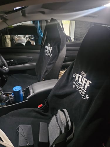 Customer photo review of Waterproof Car Towel Seat Cover