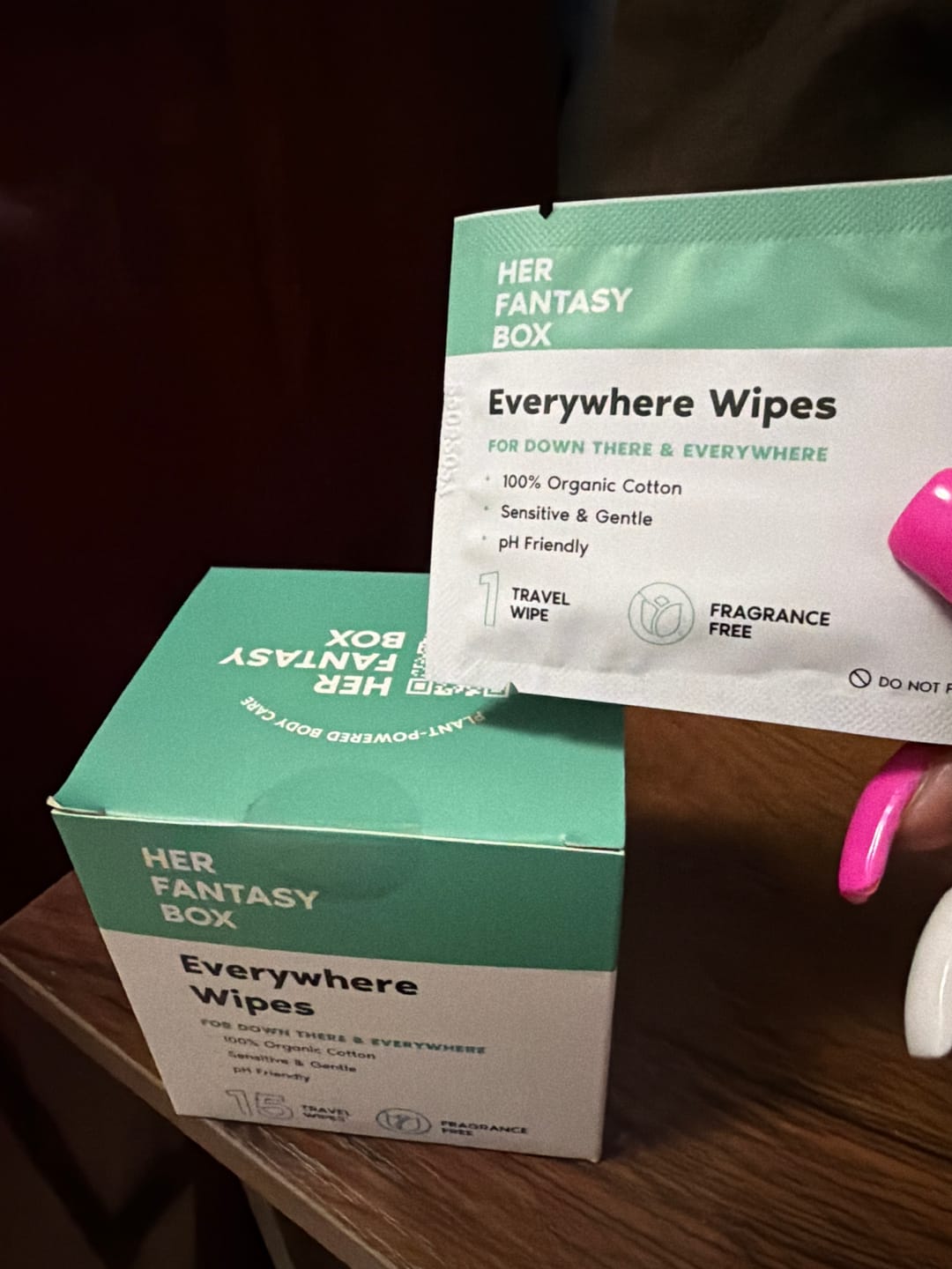 Customer photo review of Everywhere Wipes - Odor Removing Travel Wipes