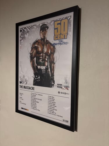 Customer photo review of 50 Cent - The Massacre | Album Cover Poster
