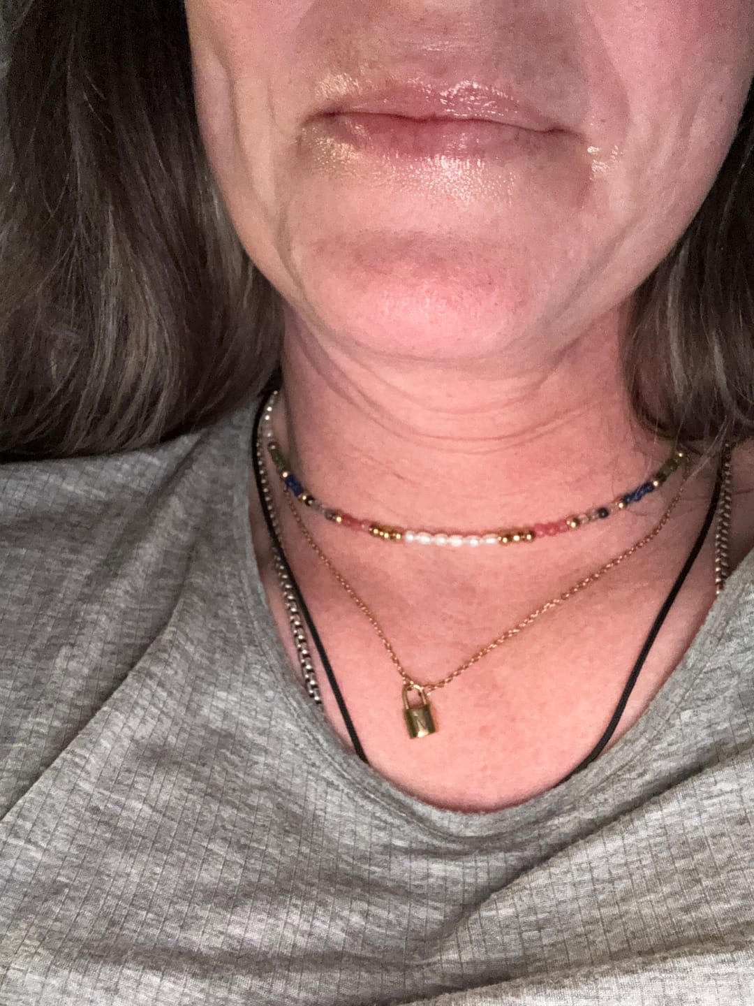 Customer photo review of Ellie Initial Love Lock Necklace (Bundle)