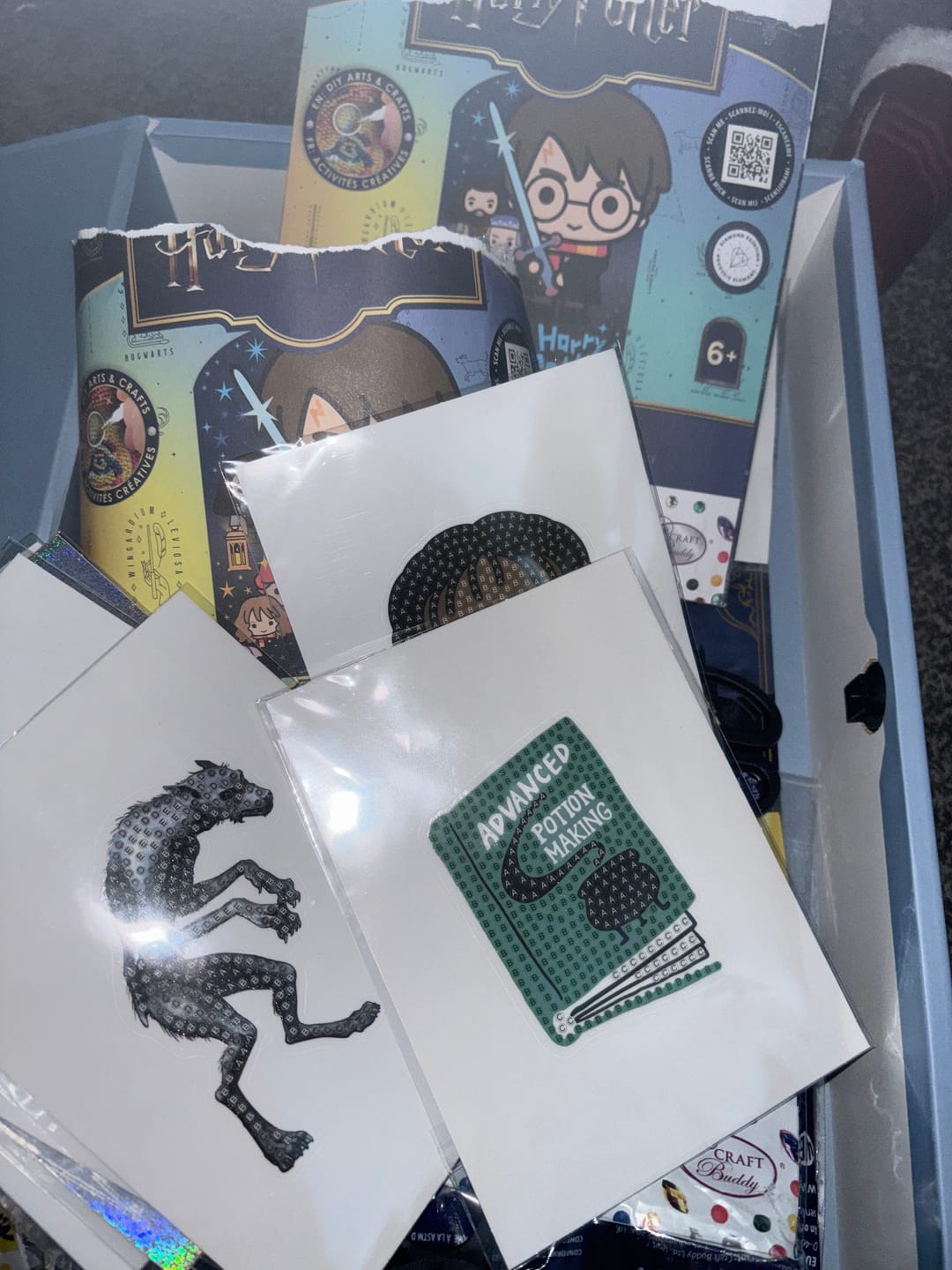 Customer photo review of Harry Potter Crystal Art Sticker Pack