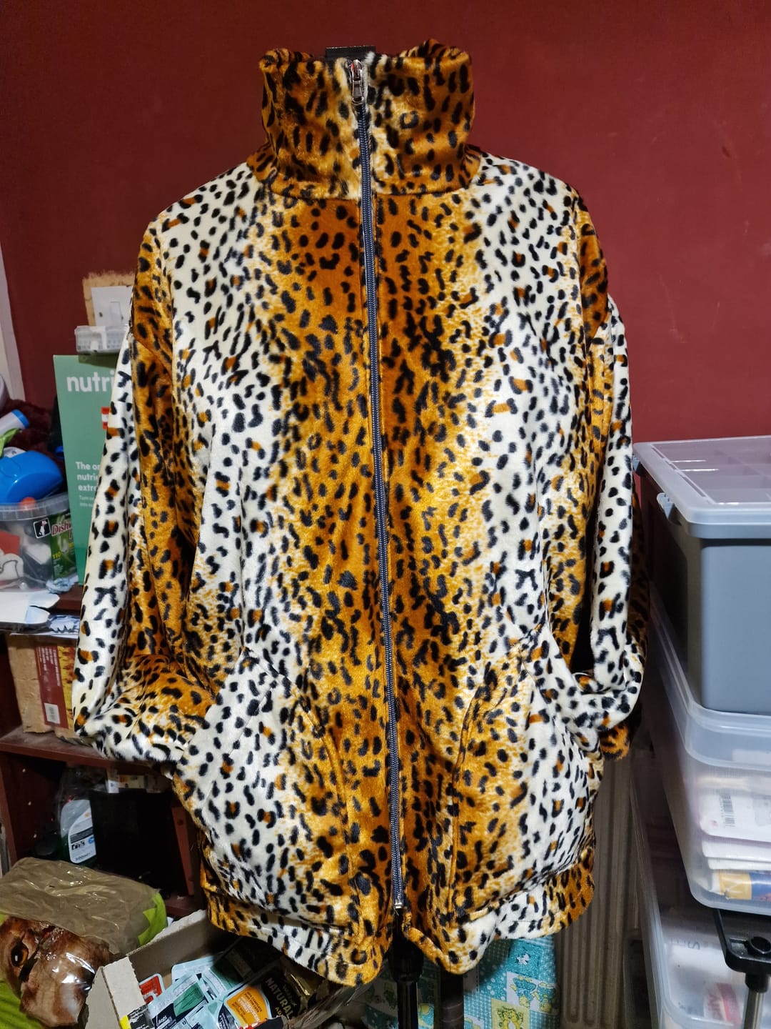 Customer photo review of Cheetah Print Velboa Fabric