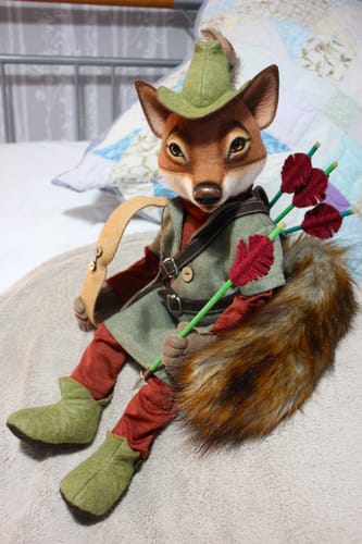 Customer photo review of Robin Hood  Art Doll PDF Pattern  Approx 30cm Seated