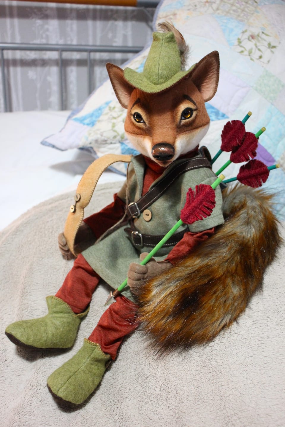 Customer photo review of Robin Hood  Art Doll PDF Pattern  Approx 30cm Seated
