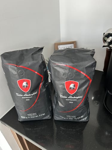 Customer photo review of Whole Bean Coffee Red - Medium Roast