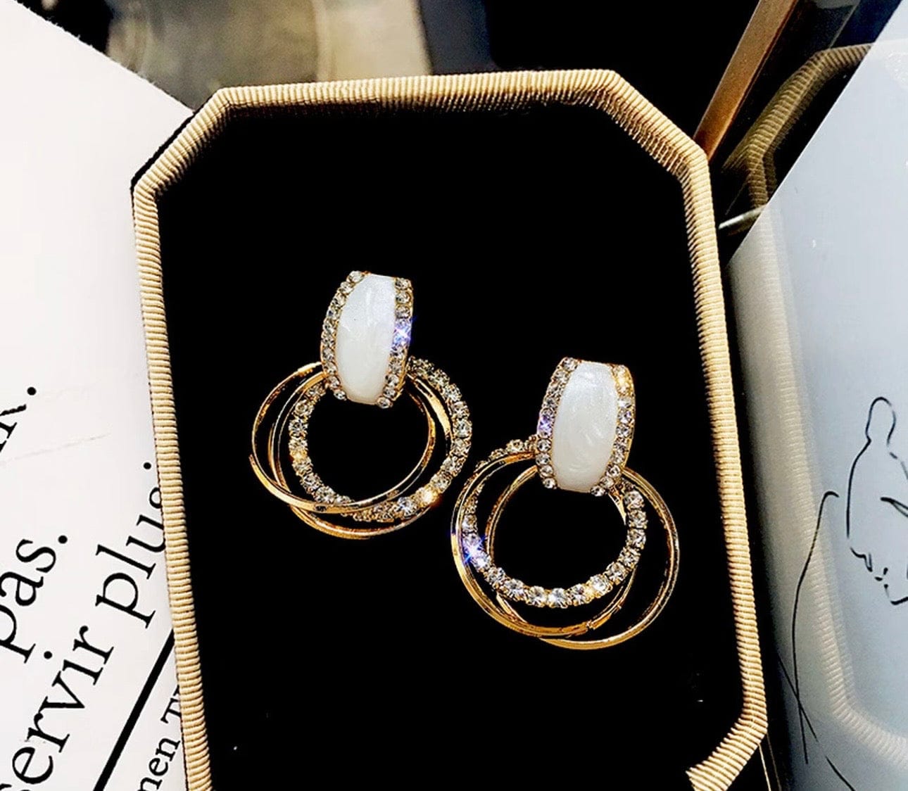 Customer photo review of Acedia Earrings