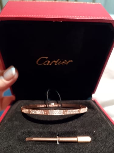 Customer photo review of LOVE BRACELET 3.65MM DIAMOND-PAVED