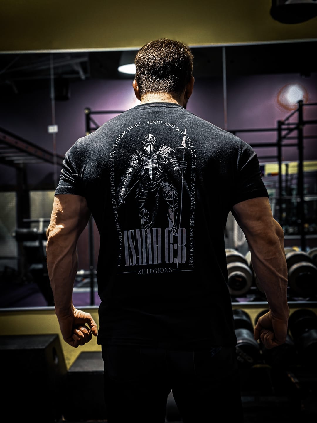 Customer photo review of ISAIAH 6:8 T-shirt