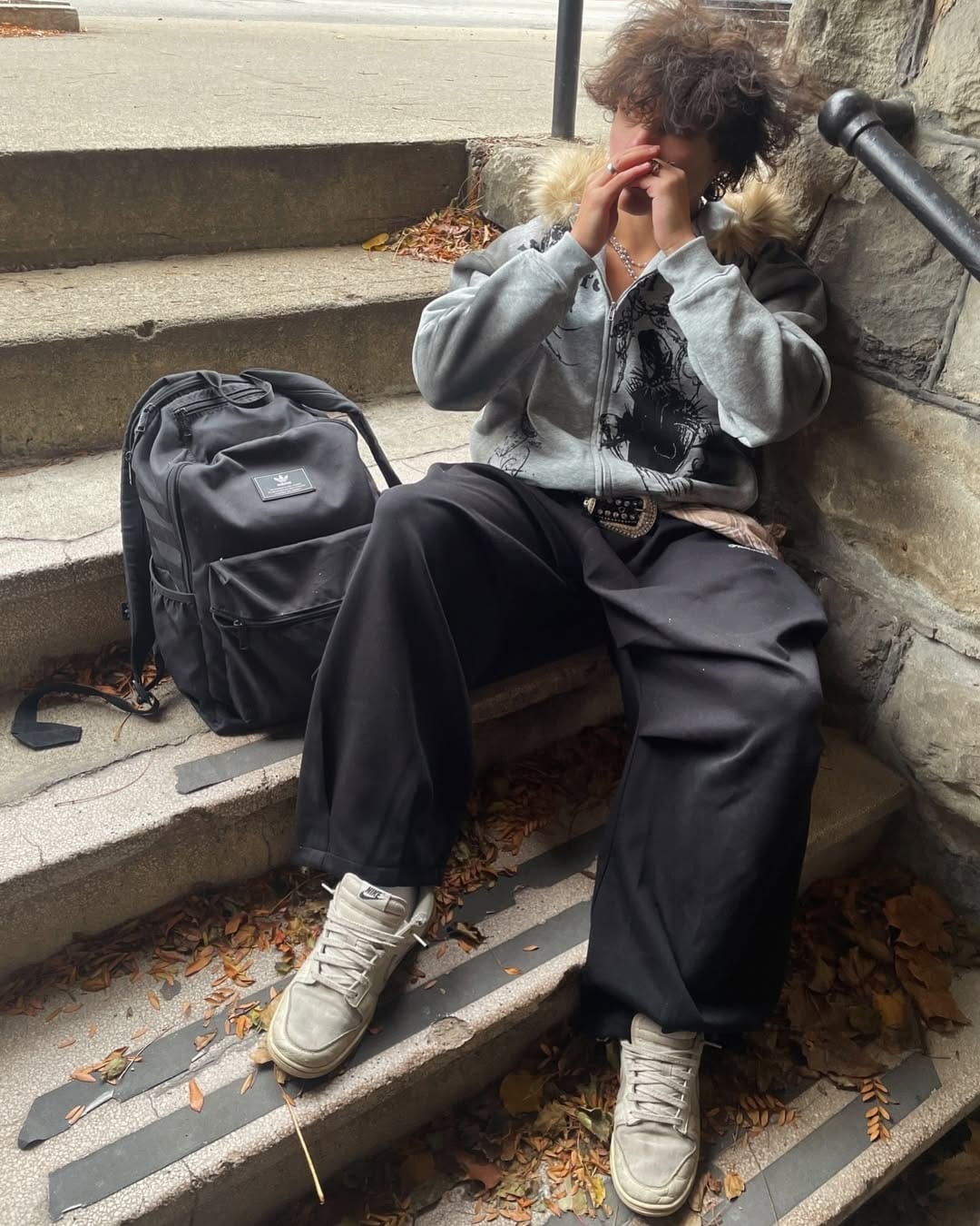 Customer photo review of Supermade × Mortemartt Graphic Hooded Jacket- 2279