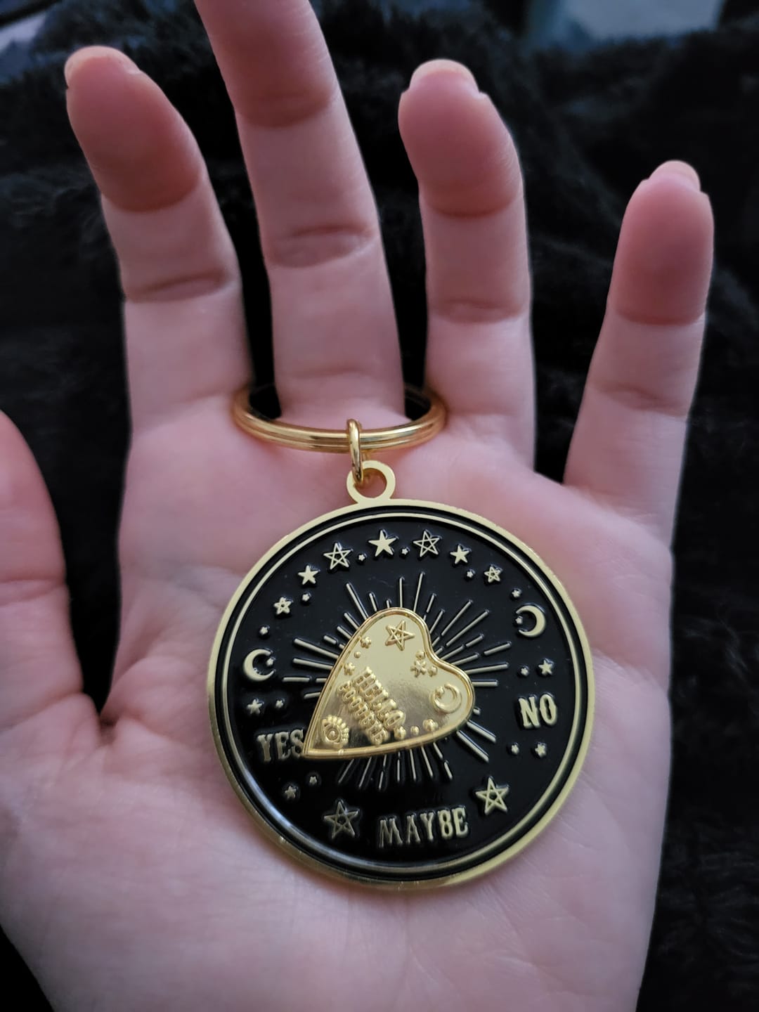 Customer photo review of Drehbarer Ouija Schlüsselanhänger
