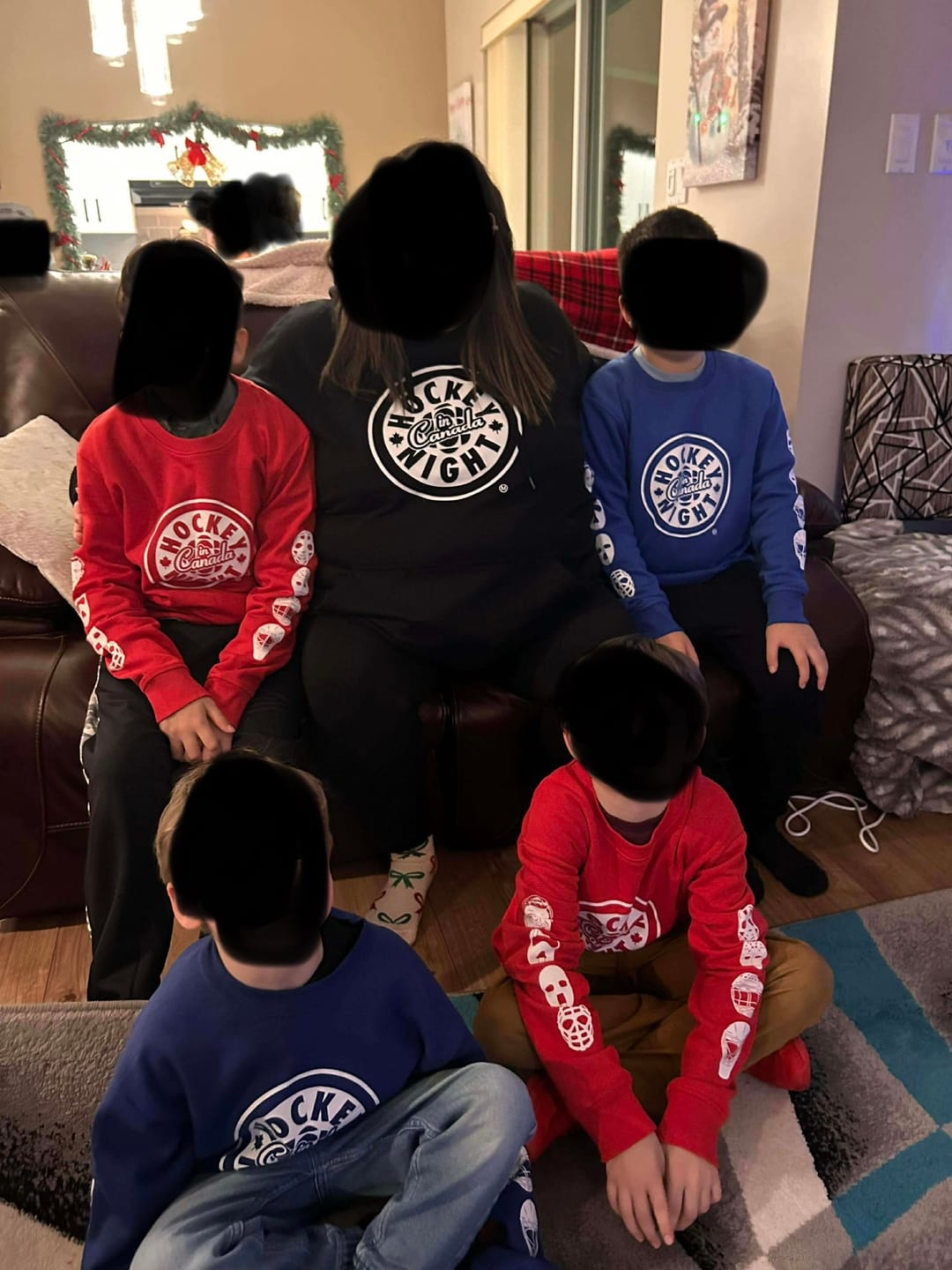Customer photo review of Hockey Night in Canada Goalie Mask Evolution Kids Sweatshirt and Hoodie