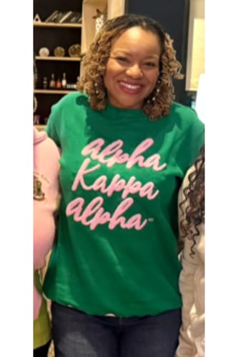 Customer photo review of AKA Timeless Sweatshirt