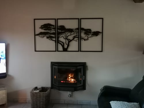 Customer photo review of Décoration murale en métal noir - Arbre de vie Africain