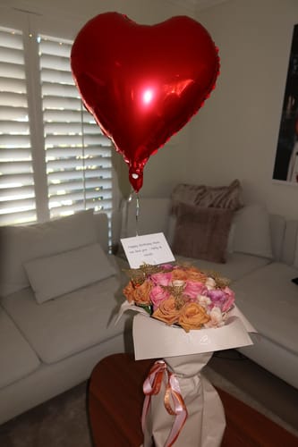 Customer photo review of Terracotta Rose Bouquet