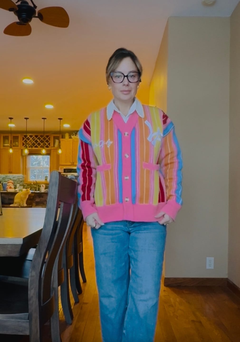 Customer photo review of City Cardigan - “What The?”