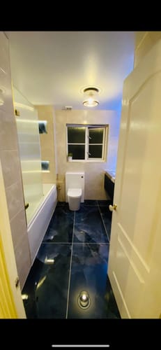 Customer photo review of Thin Edged Single Ended Whirlpool Bath 1700 x 750mm