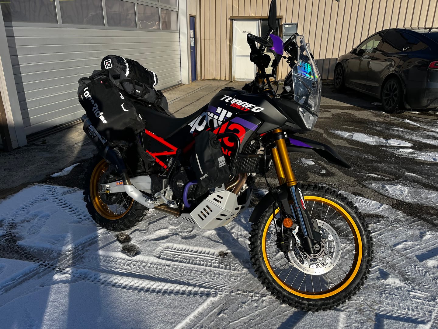 Customer photo review of ADVBags 70 – Rackless Saddle Bags