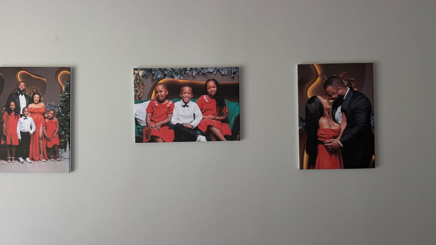 Customer photo review of 3 x A4 Canvas Combo