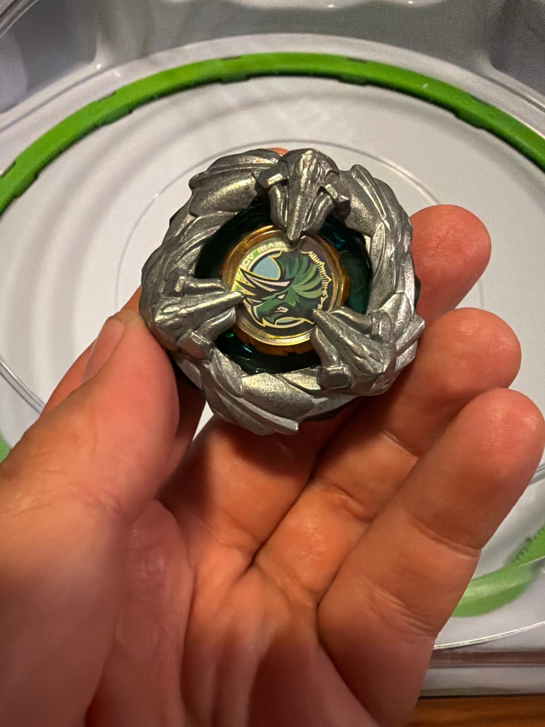 Customer photo review of Takara Tomy Beyblade X BX-44 Tricera Press M-85BS