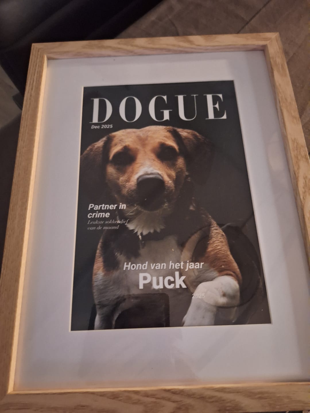 Customer photo review of Dogue - Gepersonaliseerde Poster