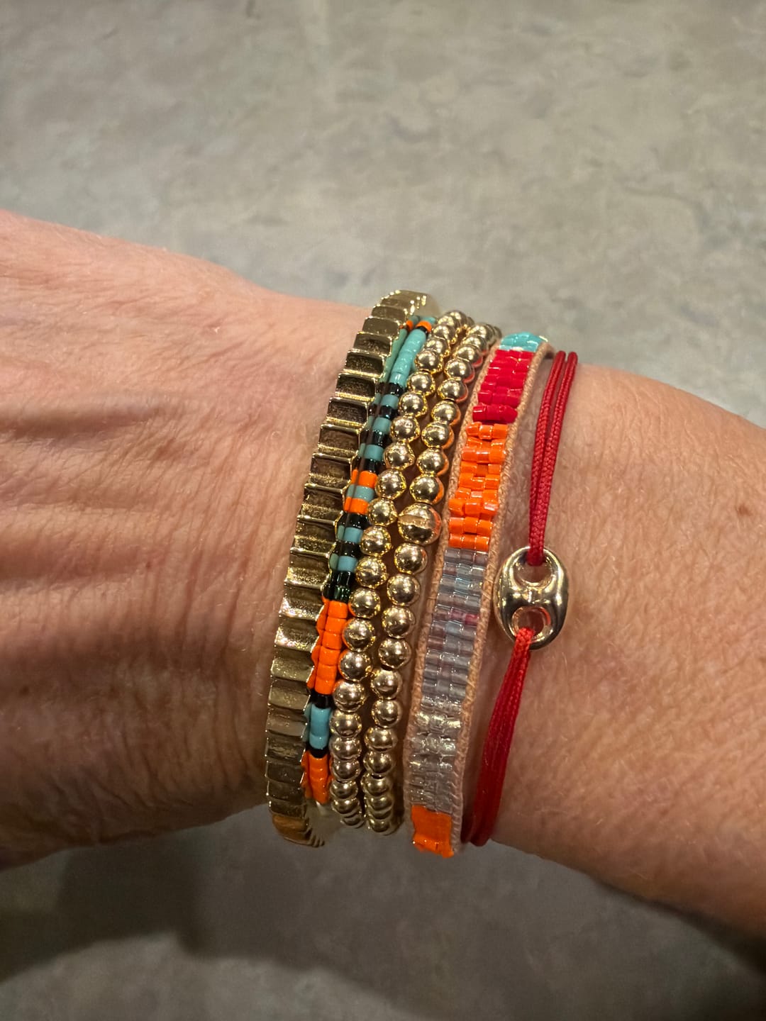 Customer photo review of Mini Pleat Bangle