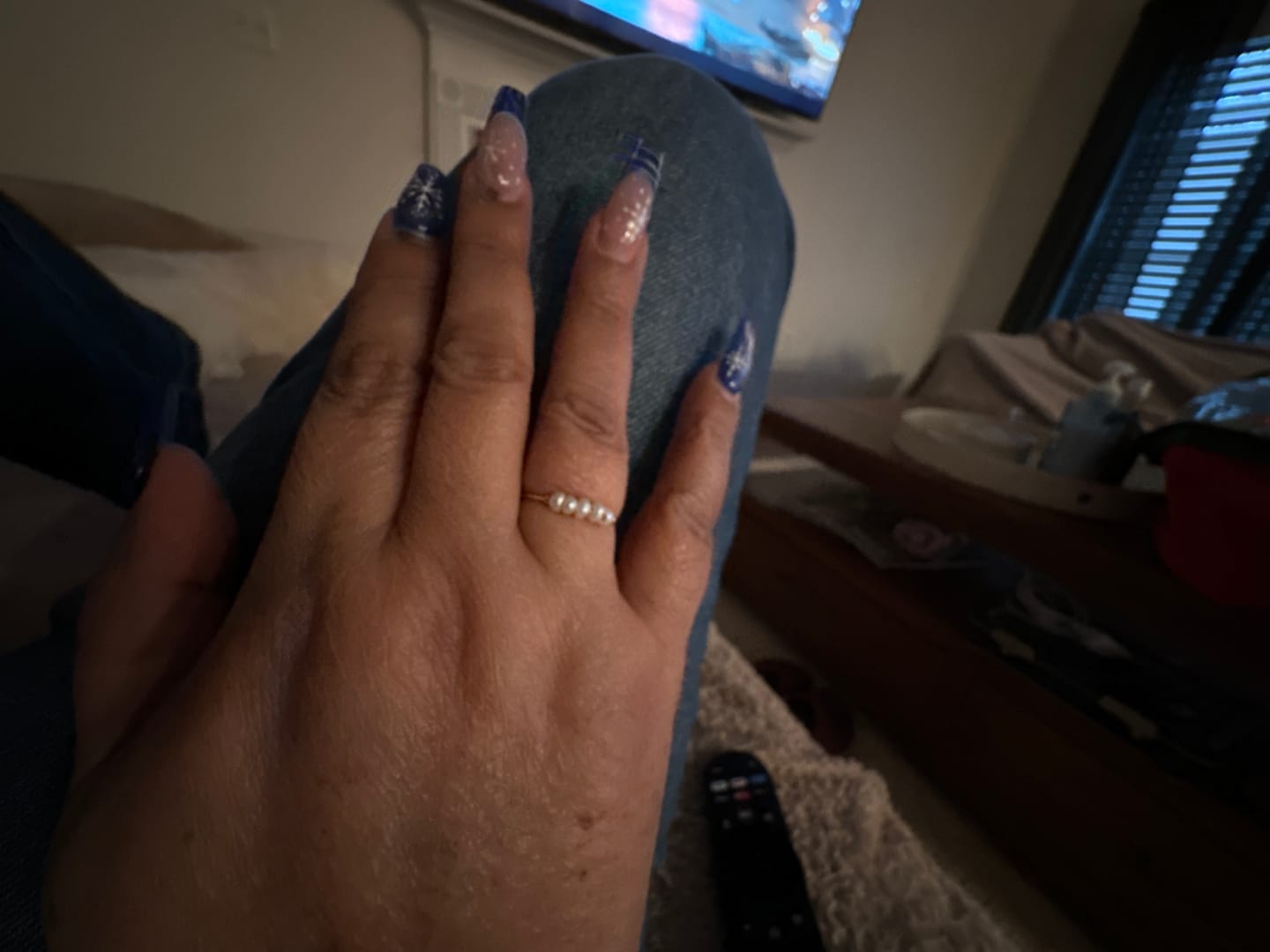 Customer photo review of Ariel Mini Pearl Ring (Bundle)