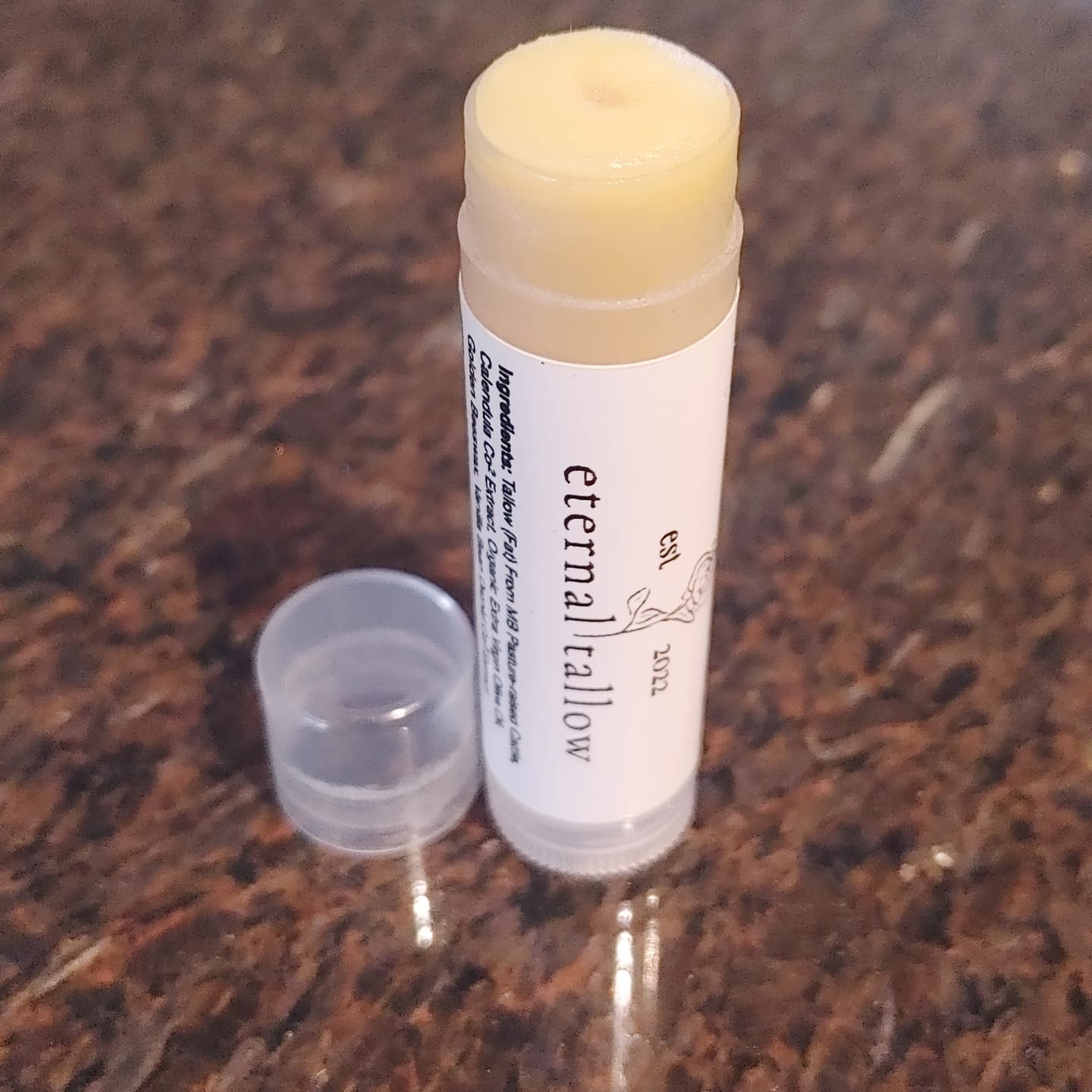 Customer photo review of Vanilla Orchid Tallow Lip Balm