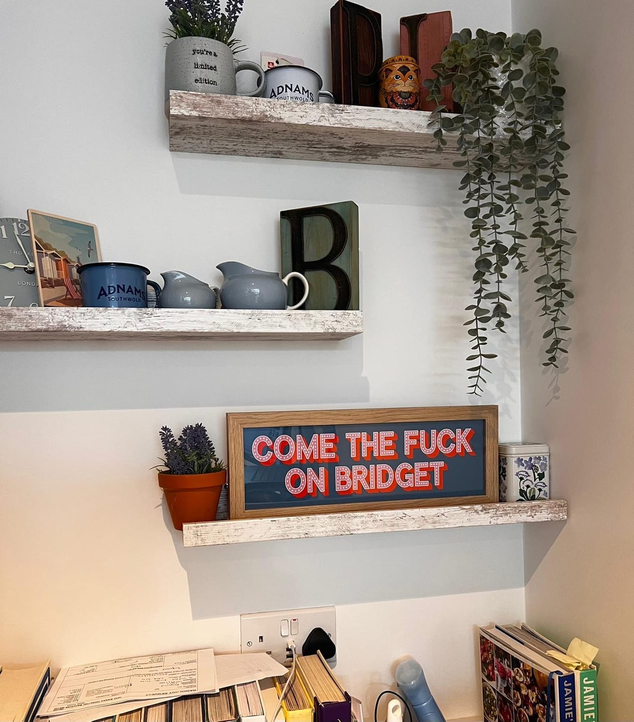Customer photo review of Come The Fuck On Bridget Framed Print