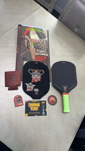 Customer photo review of (PRE-ORDER - SHIPPING JANUARY 2ND) The Loco 16mm Pickleball Paddle- Hybrid