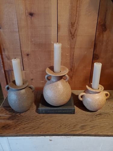 Customer photo review of Larkin Rounded Candle Holders | Set of 3