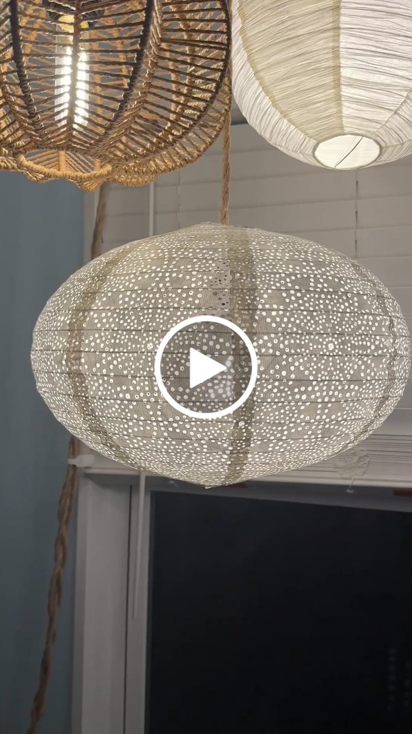 Customer video review of Saturn Oval Tyvek Paper Lantern, Extra Durable, White (16"W x 9"H)