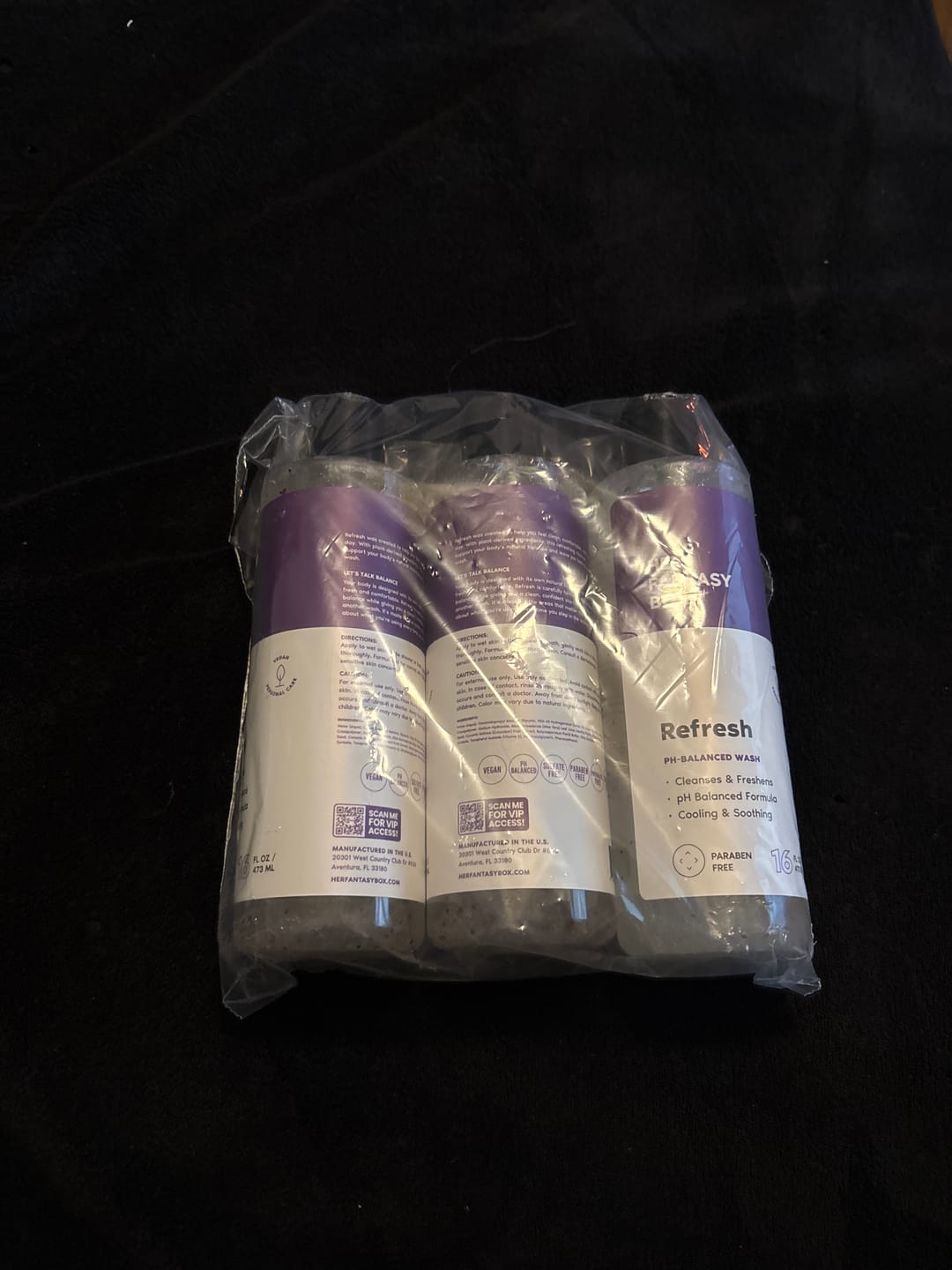 Customer photo review of Refresh Plant Based Yoni Gel Wash (pH Balancing) - 3 pk
