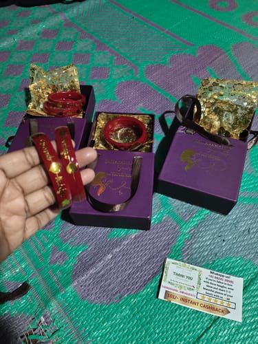 Customer photo review of Anmol Bandhan Gold Bangles –  Love & Togetherness crafted in Gold