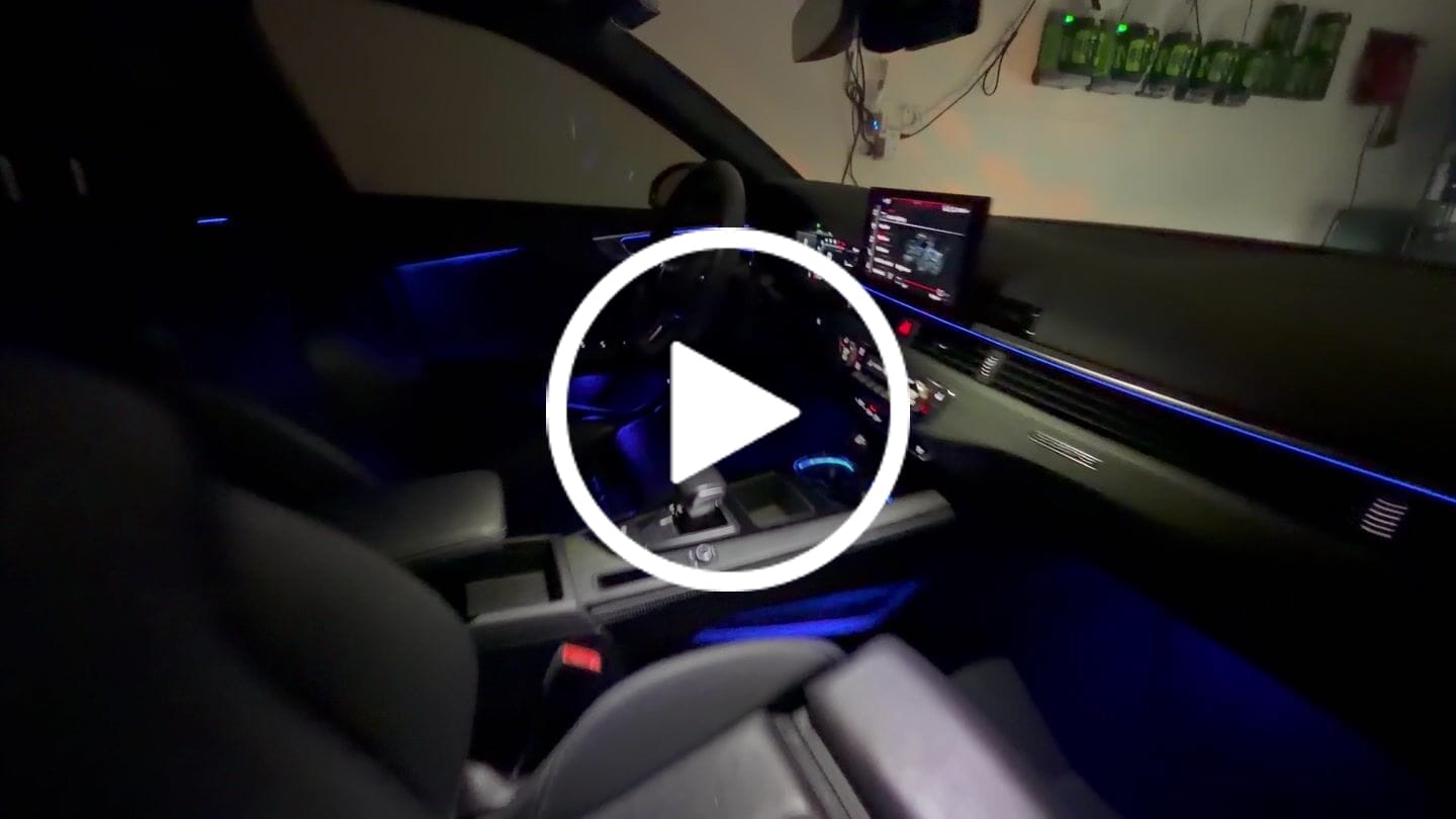 Customer video review of B9/B9.5 Technik+ Ambient Lighting Kit