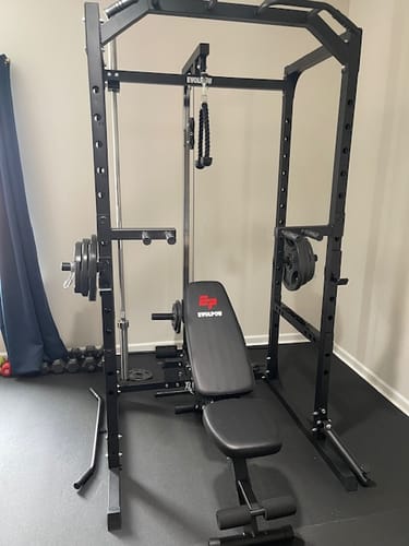 Customer photo review of EVOLPOW P2A Brute All-in-One Power Rack Home Gym - For Beginner