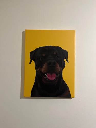 Customer photo review of Portrait auf Leinwand