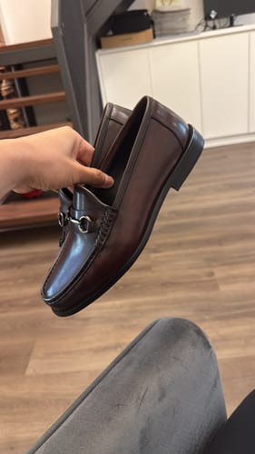 Customer photo review of Brogue Penny Loafer - Coffee