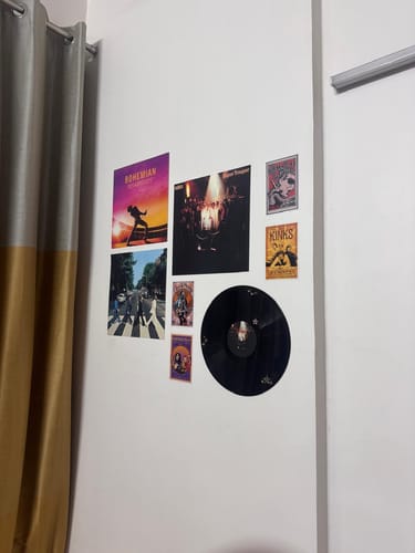 Customer photo review of CUSTOM VINYL RECORDS - WALL DECOR