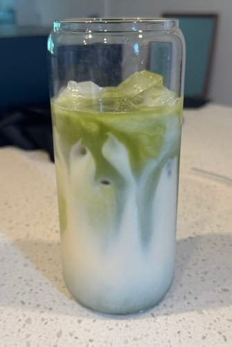 Customer photo review of Strawberry Matcha Latte