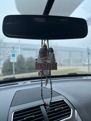 Customer photo review of Besties Forever Together - Personalized Wooden Ornament - Gift For Best Friends