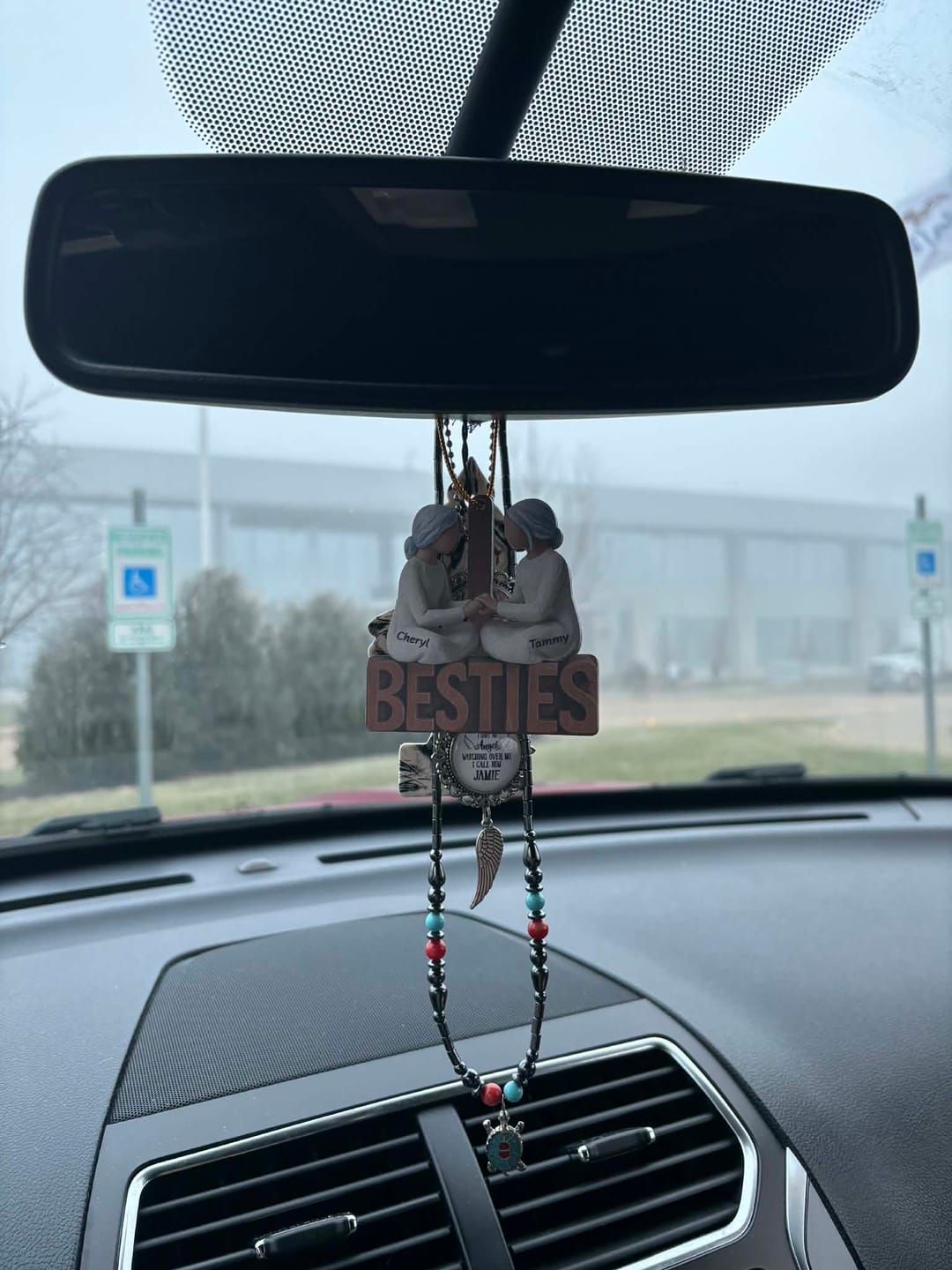 Customer photo review of Besties Forever Together - Personalized Wooden Ornament - Gift For Best Friends