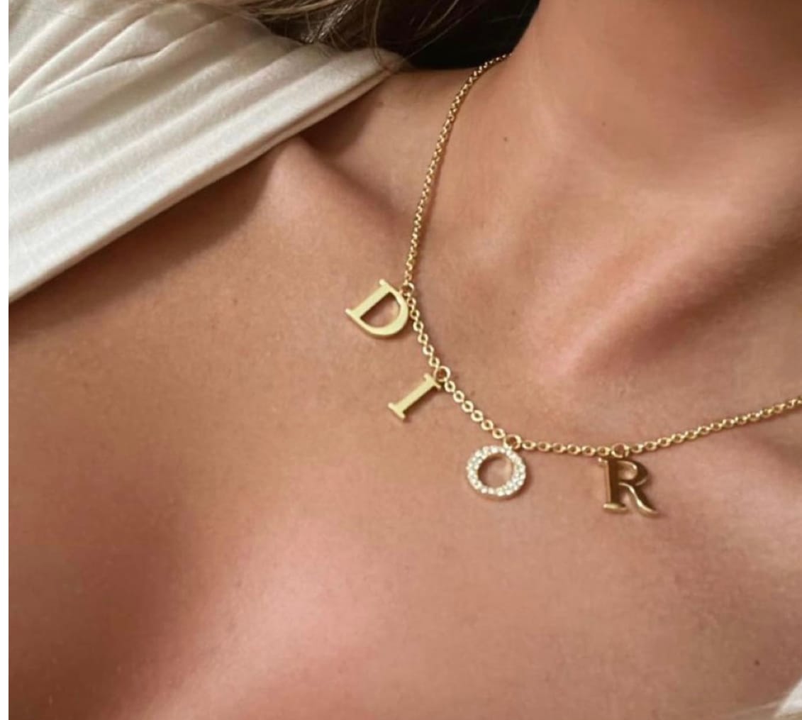 Customer photo review of CD Necklace Gold