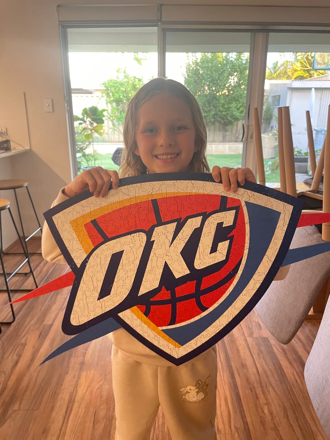 Customer photo review of Oklahoma City Thunder™ - Wooden Puzzle