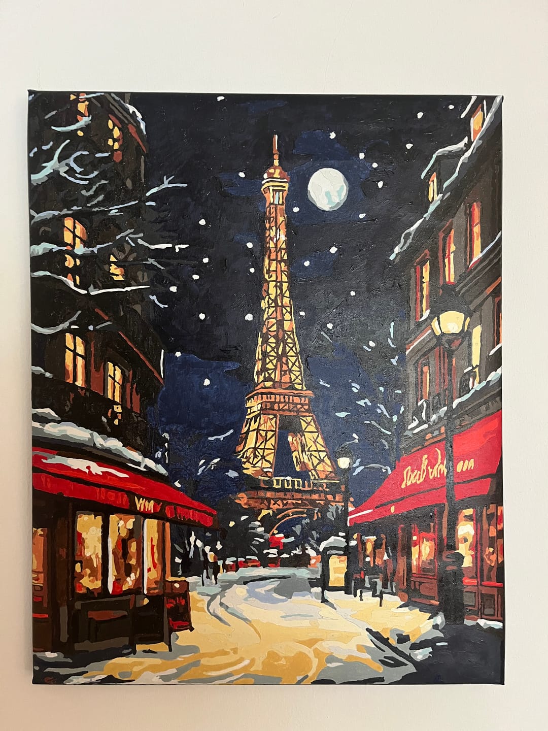 Customer photo review of Malen nach Zahlen - Weihnachten in Paris