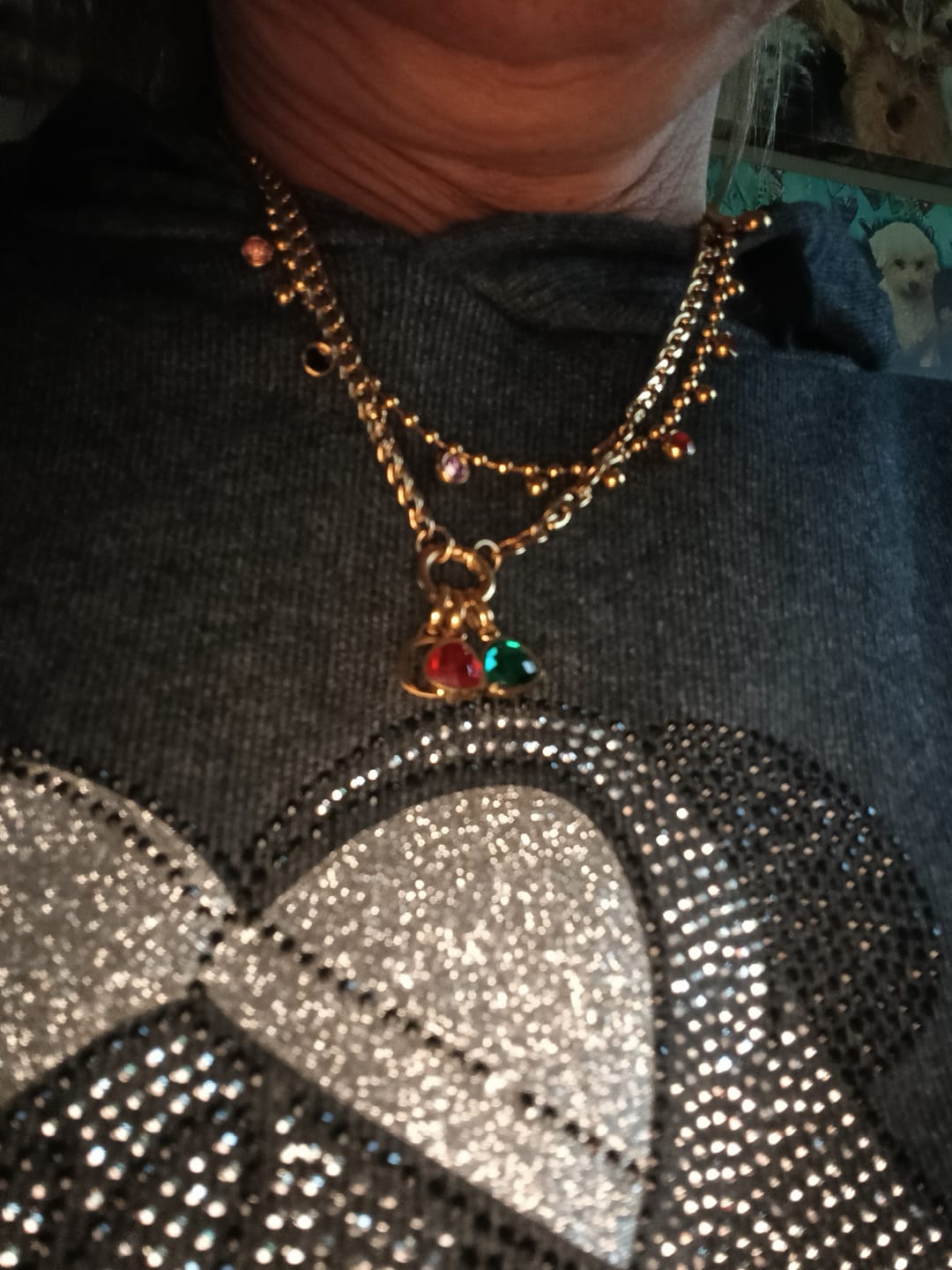 Customer photo review of Birthstone charm gold