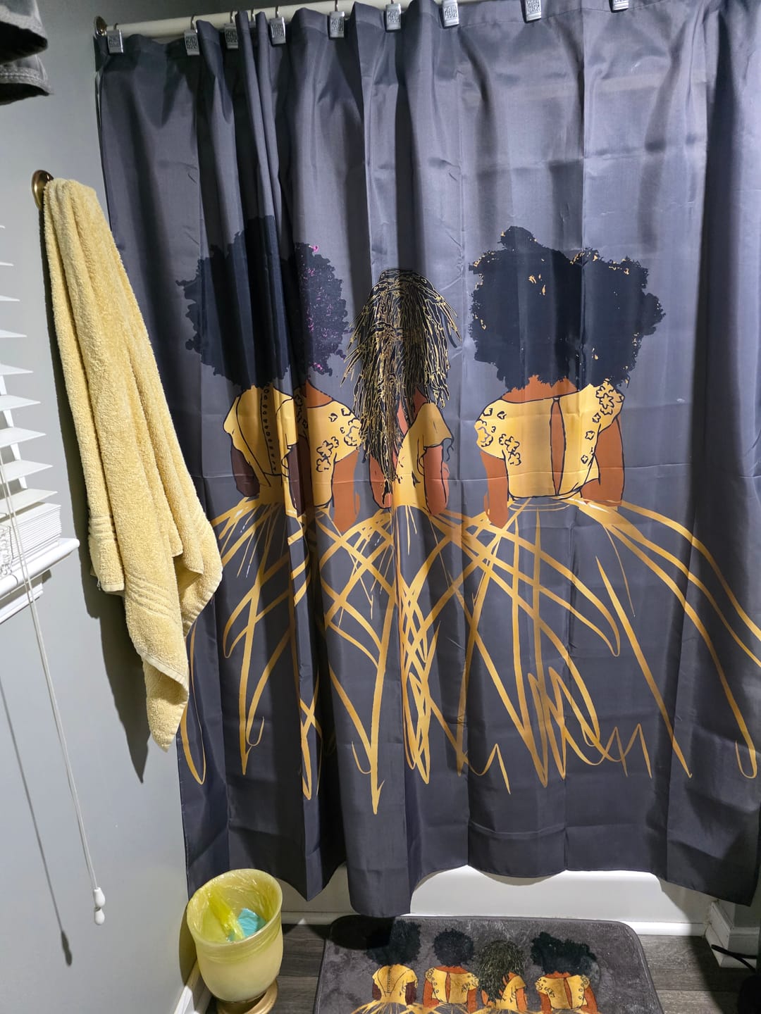 Customer photo review of Shanell Orange Bath Mat