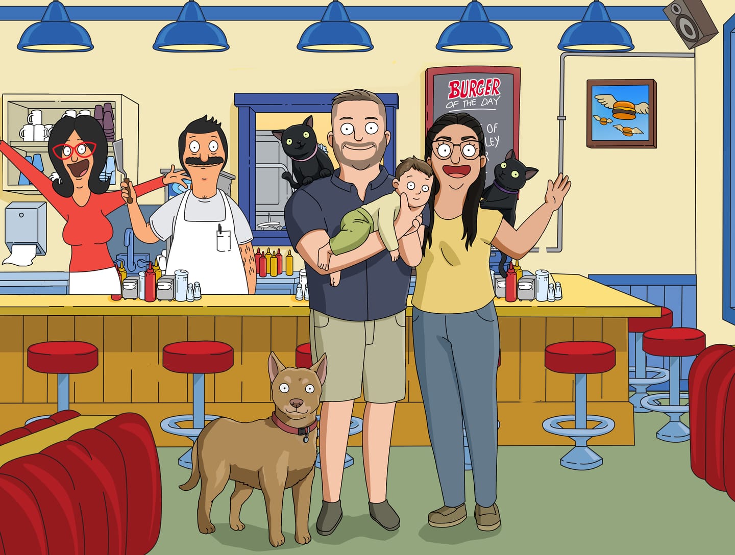 Customer photo review of 'Bob’s Burgers' Custom Portrait