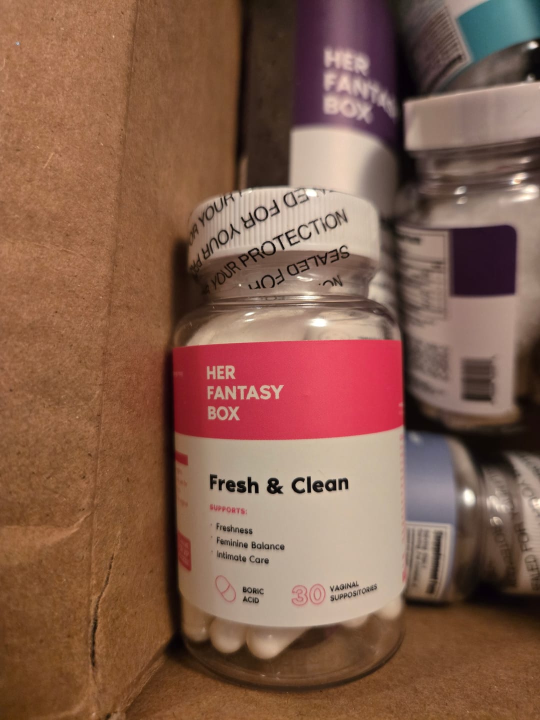 Customer photo review of Fresh & Clean pH Balancing Boric Acid Vaginal Suppository