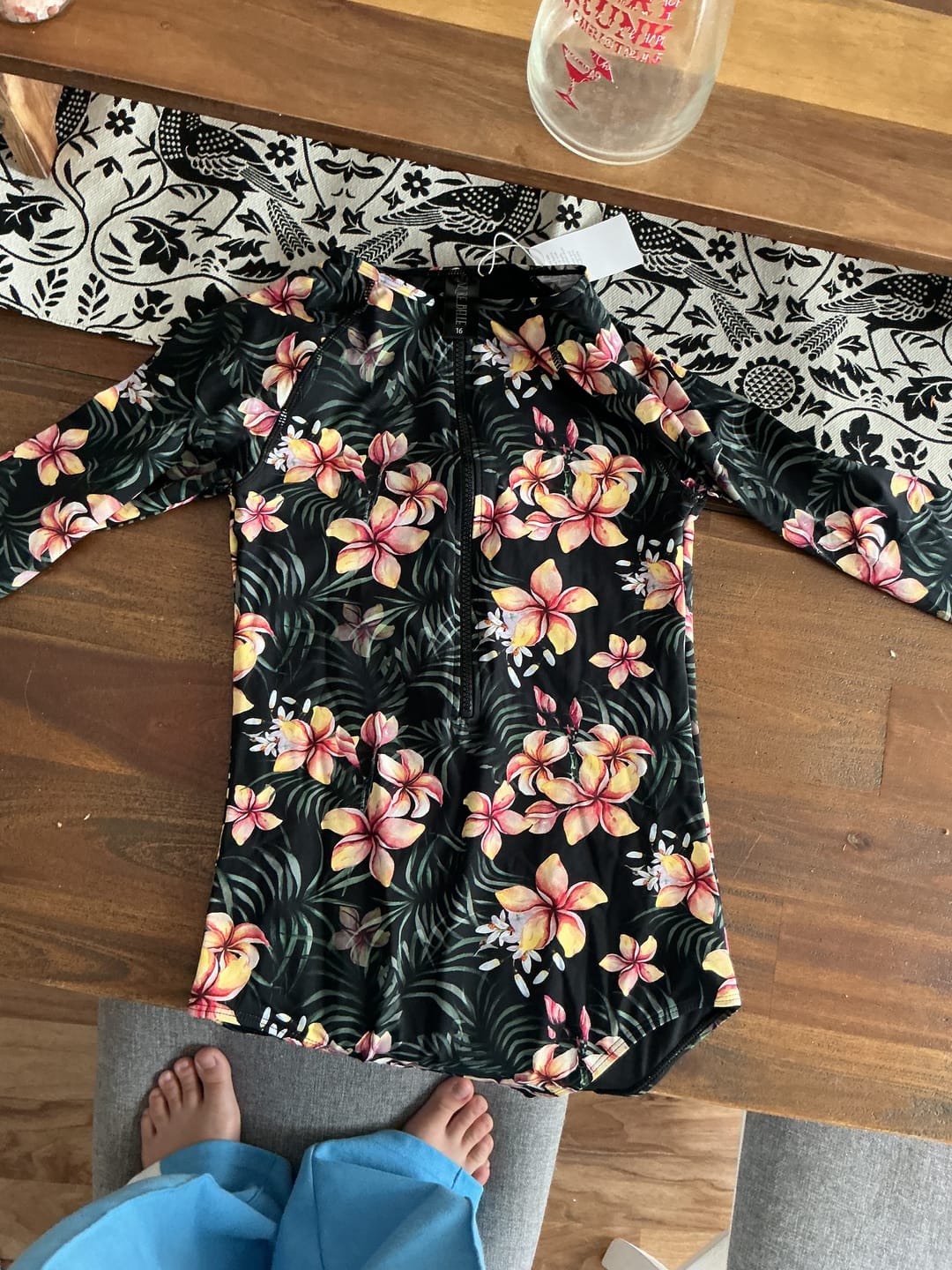 Customer photo review of Layla Teen Long Sleeve One Piece Period Swimsuit