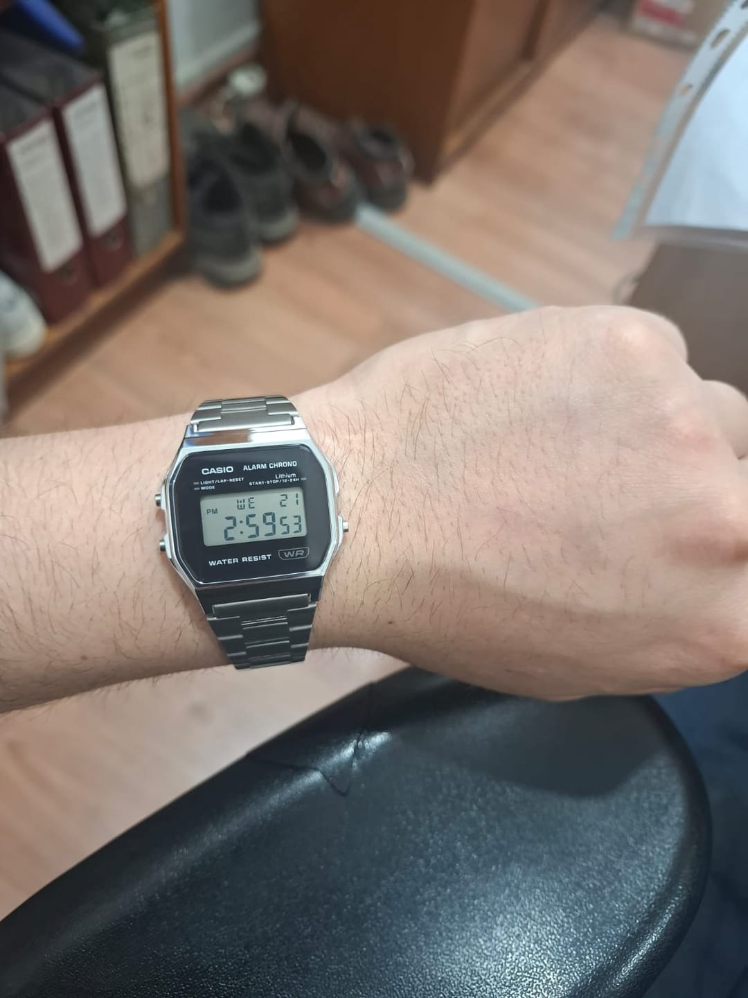 Customer photo review of Reloj Casio Vintage A158WEA-1EF Negro Europeo